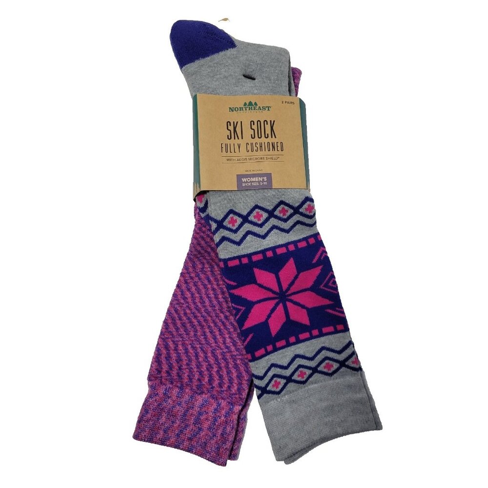Northeast Outfitters Ski Socks Womens Size 5-10 Cushioned Snow Winter Outdoor
